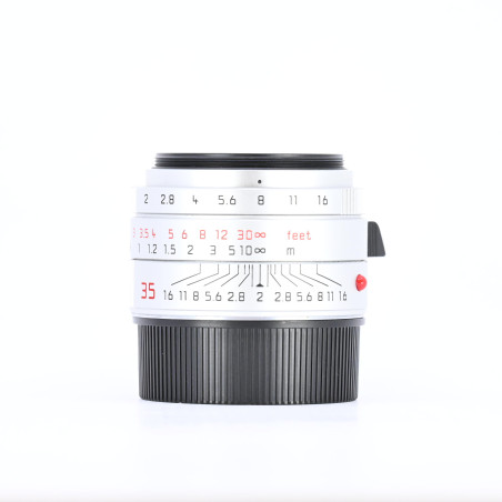Leica Summicron-M 35mm f/2 ASPH. Silver Occasion Garantie 12 Mois
