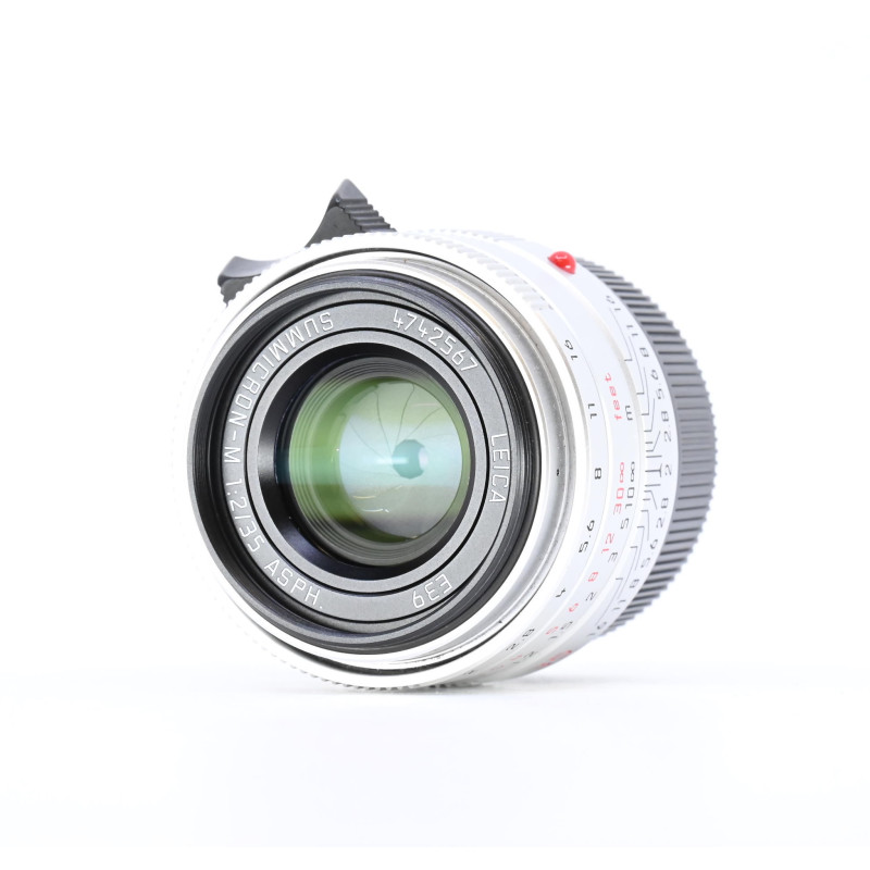 Leica Summicron-M 35mm f/2 ASPH. Silver Occasion Garantie 12 Mois