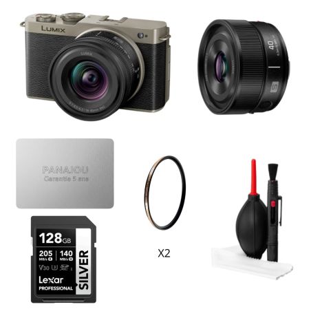 Pack Prime Panajou Panasonic LumixS9 + 18-40 + 40mm f/2 + accessoires photo