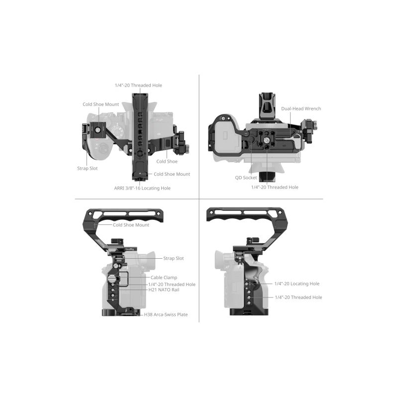 SMALLRIG 6703 Cage Kit Alpha 7R VI