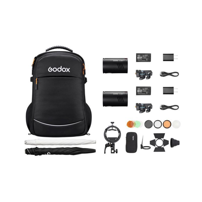 GODOX KIT 2X AD100PRO II + ACCESSOIRES