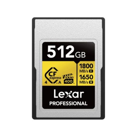Lexar CFexpress PRO Type A Gold 512 Go VPG400 Carte Mémoire