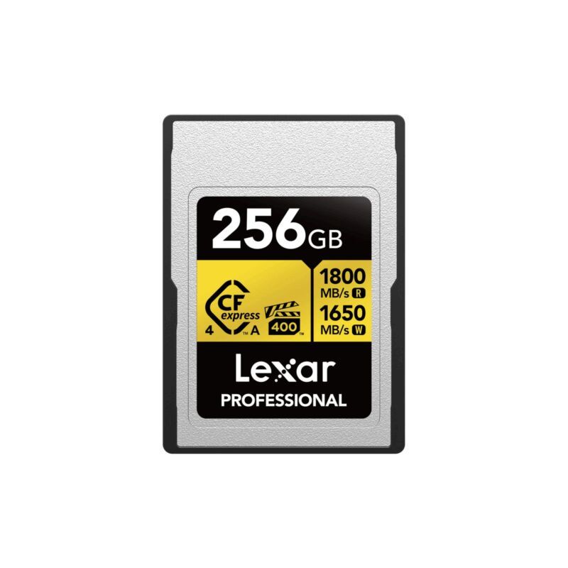 Lexar CFexpress PRO Type A Gold 256 Go VPG400 Carte Mémoire