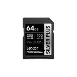 Lexar SD Silver Plus 64 Go V30 UHS-I Carte Mémoire SDXC