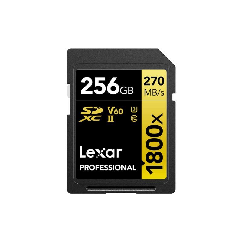 Lexar SD PRO Gold 1800x 256 Go V60 UHS-II SDXC