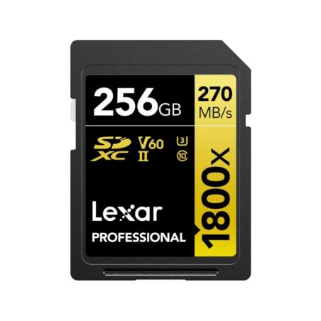 Lexar SD PRO Gold 1800x 256 Go V60 UHS-II SDXC