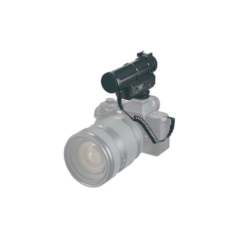 Audio-Technica ATV-SG1 installé sur appareil photo hybride