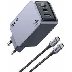 UGREEN CHARGEUR 100W 2x USB-C 1x USB-A +Cable