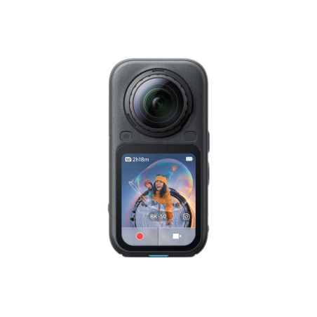 Insta360 X6 Midnight Black avec perche invisible 114 cm
