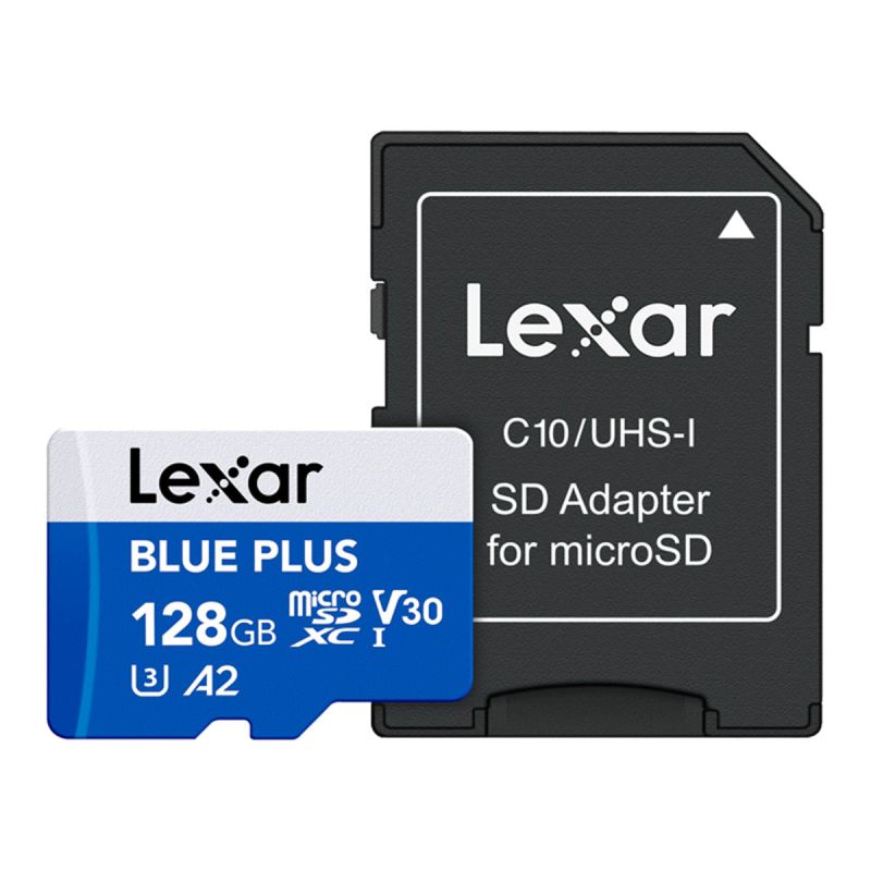 Lexar BLUE PLUS microSDXC 128 Go UHS-I U3 V30 A2 170 Mo/s