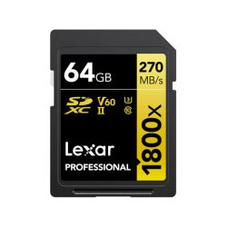 LEXAR CARTE SD Pro Gold UHS-II 1800x 64Go