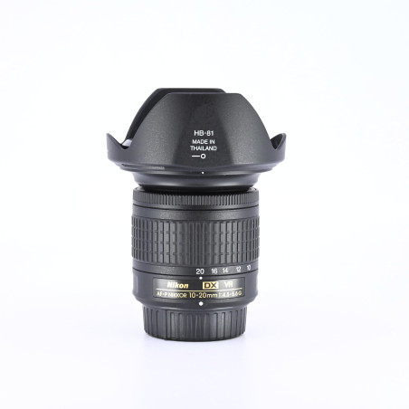 Nikon AF-P DX NIKKOR 10-20mm f/4.5-5.6G VR Occasion Garantie 12 Mois