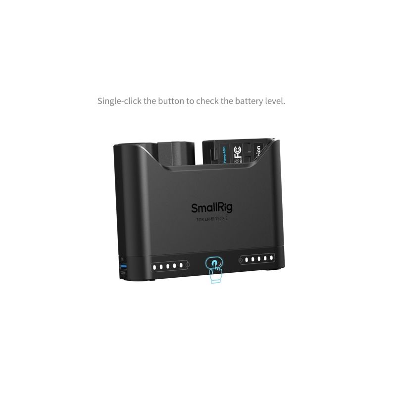 SMALLRIG 5486 Kit Chargeur + 2 Batteries EN-EL15c Nikon