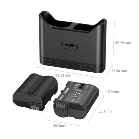 SMALLRIG 5486 Kit Chargeur + 2 Batteries EN-EL15c Nikon