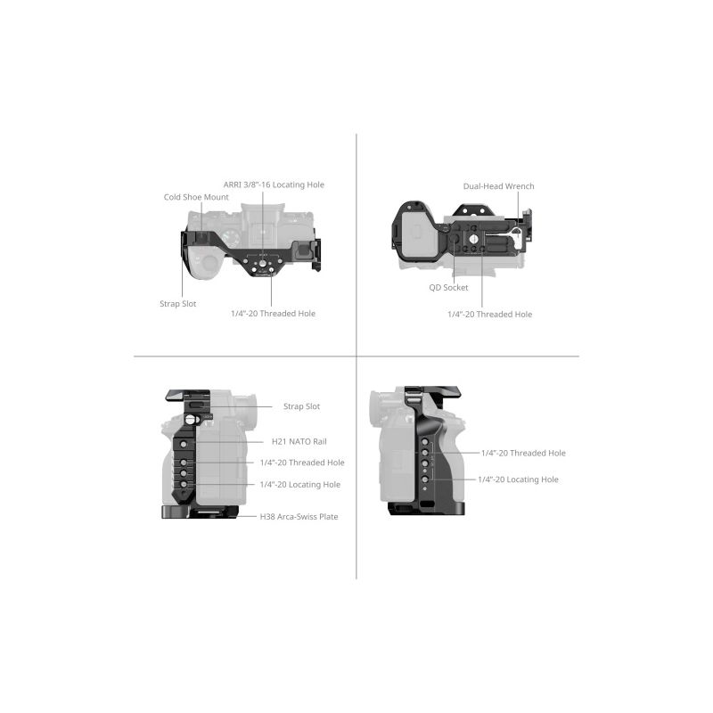 SMALLRIG 3667C Full Cage Sony A7IV/A7SIII/A1