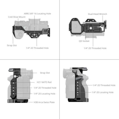 SMALLRIG 3667C Full Cage Sony A7IV/A7SIII/A1