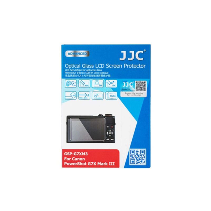 JJC GSP-G7XM3 – Protection Écran Verre Canon G7 X III