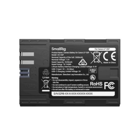 SmallRig 5298 LP-E6P USB-C Battery for Canon