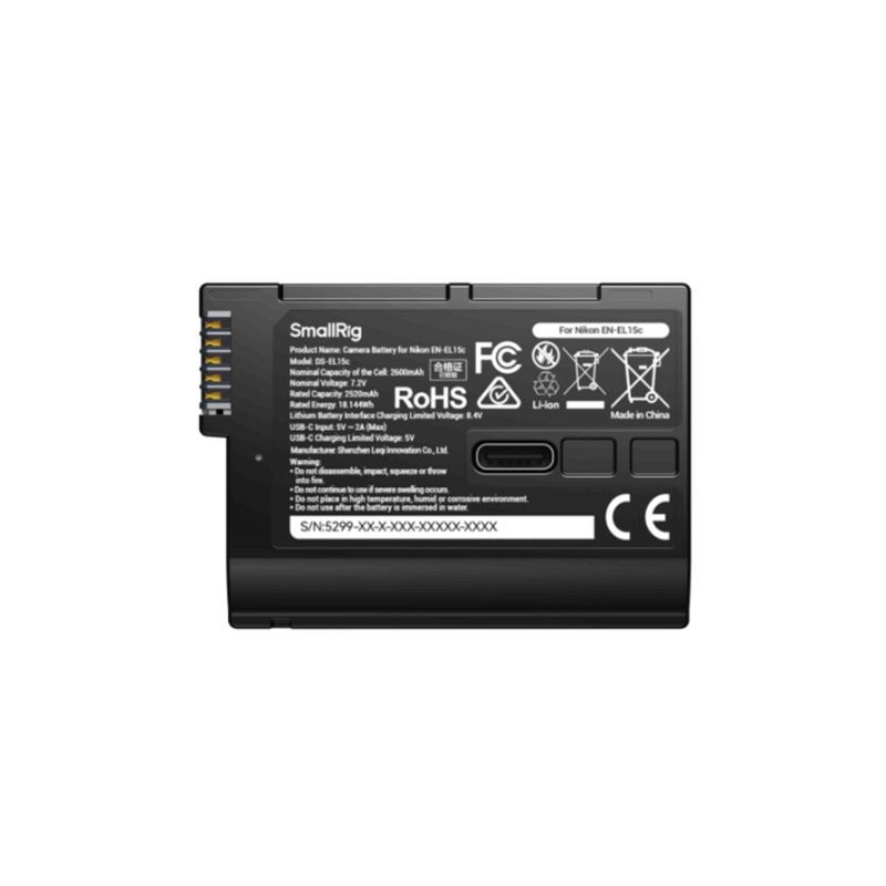 SMALLRIG 5298 BATTERIE USB-C NIKON EN-EL15C
