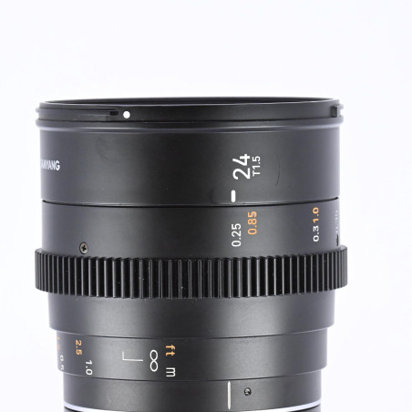 Samyang 24mm T1.5 VDSLR Canon EF d'Occasion Bon État Garantie 12 Mois
