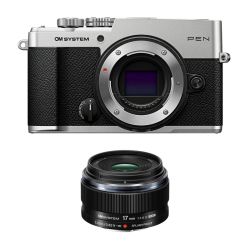 OM System Pen silver + 17mm 1,8 II