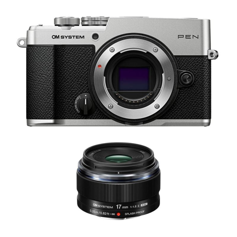 OM System Pen silver + 17mm 1,8 II