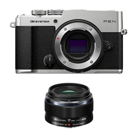 OM System Pen silver + 17mm 1,8 II
