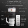 Sony FE 400mm F4.5 GM OSS – Super-téléobjectif G Master