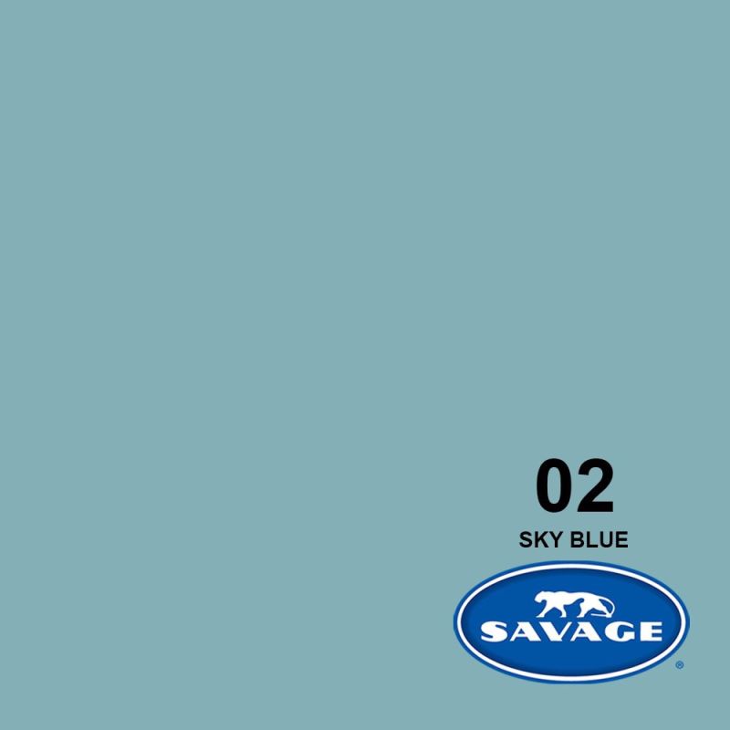 Savage Sky Blue Fond Papier 2,72 x 11 m