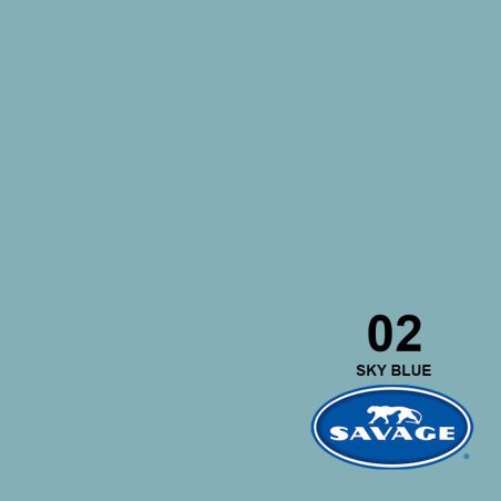 Savage Sky Blue Fond Papier 2,72 x 11 m