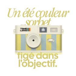 TimeLens Cream Sorbet Appareil Photo Vintage Sans Écran