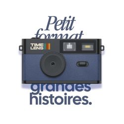 TimeLens Bleu Appareil Photo Numérique Vintage Sans Écran