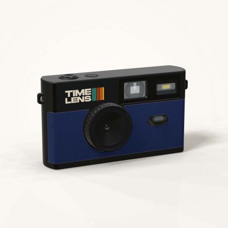 TimeLens Bleu Appareil Photo Numérique Vintage Sans Écran