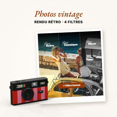 TimeLens Candy Appareil Photo Numérique Vintage Sans Écran