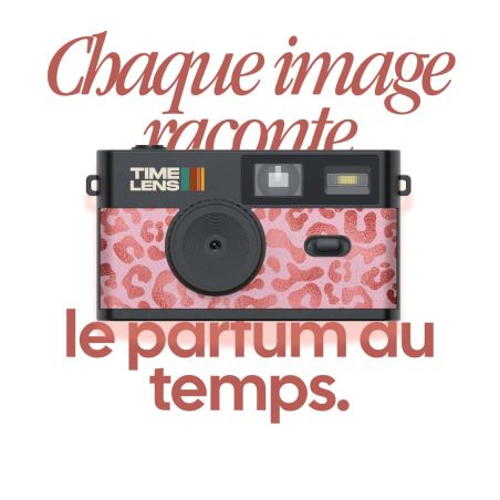TimeLens Pink Leopard Appareil Photo Vintage Sans Écran