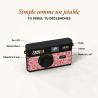 TimeLens Pink Leopard Appareil Photo Vintage Sans Écran