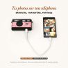 TimeLens Pink Leopard Appareil Photo Vintage Sans Écran