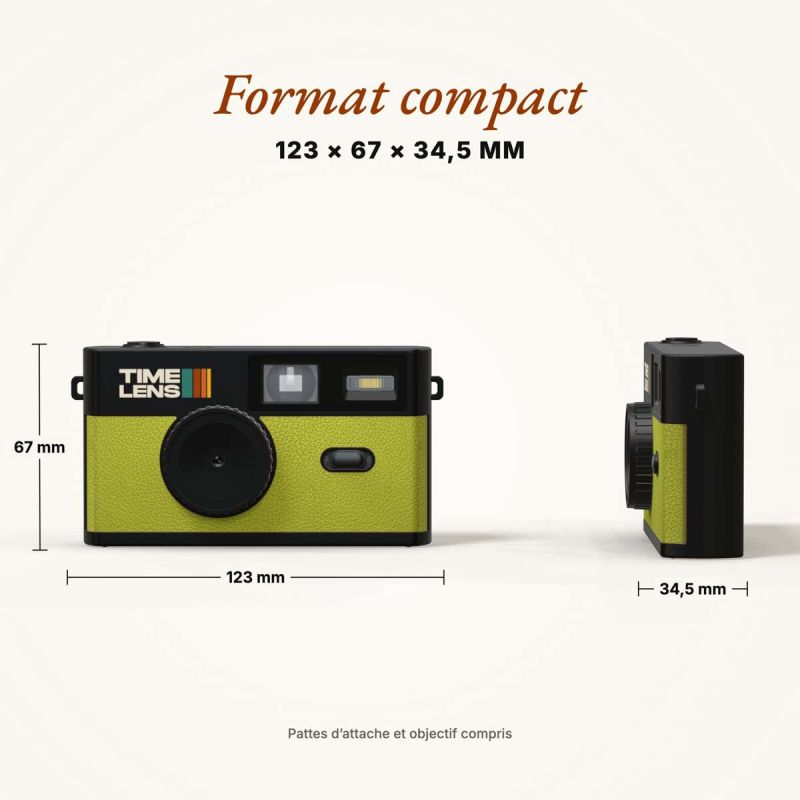 TimeLens Pomme Appareil Photo Numérique Vintage Sans Écran