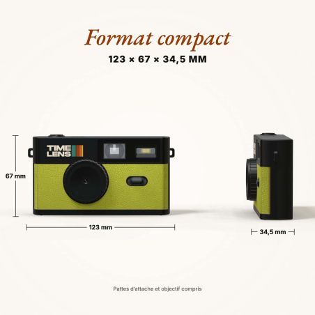 TimeLens Pomme Appareil Photo Numérique Vintage Sans Écran