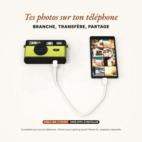 TimeLens Pomme Appareil Photo Numérique Vintage Sans Écran