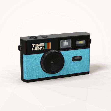 TimeLens Bleu Turquoise Appareil Photo Vintage Sans Écran