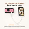 TimeLens Rose Appareil Photo Numérique Vintage Sans Écran