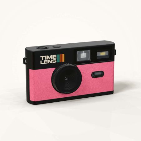 TimeLens Rose Appareil Photo Numérique Vintage Sans Écran