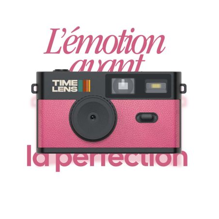 TimeLens Rose Appareil Photo Numérique Vintage Sans Écran