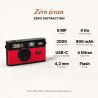 TimeLens Rouge Appareil Photo Numérique Vintage Sans Écran
