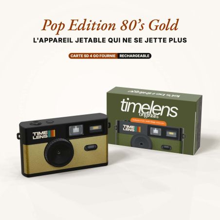 TimeLens POP Edition 80's Gold Appareil Photo Sans Écran