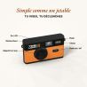 TimeLens Orange Appareil Photo Numérique Vintage Sans Écran