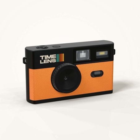 TimeLens Orange Appareil Photo Numérique Vintage Sans Écran
