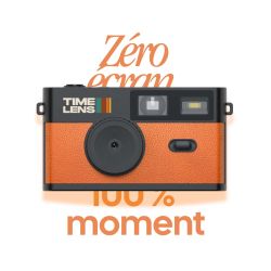 TimeLens Orange Appareil Photo Numérique Vintage Sans Écran