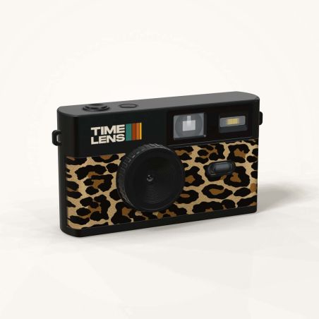 TimeLens Leopard Appareil Photo Numérique Vintage Sans Écran